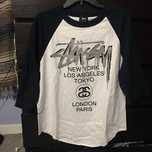 Stussy 3/4 sleeve baseball tee